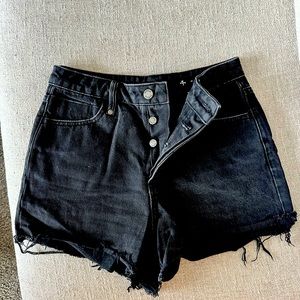 Thrills high waisted denim shorts